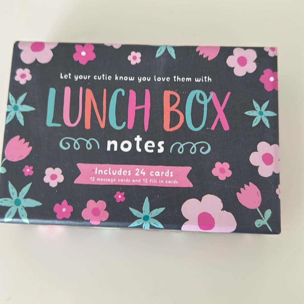Lunch Box Note Cards - 24 cards - never used